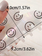 Acetate Printed Smiley Face Gripper