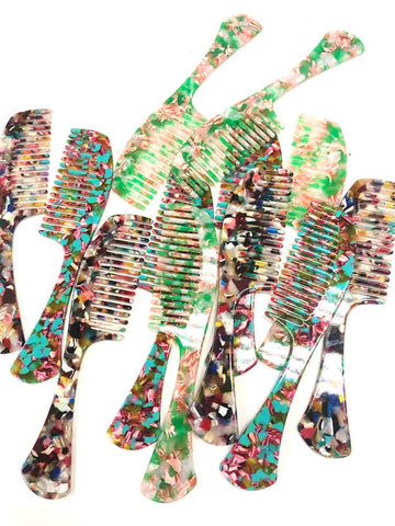 Multicolor Leopard Print Comb