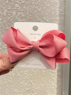 Solid Color Little Daisy Bow Hair Clip