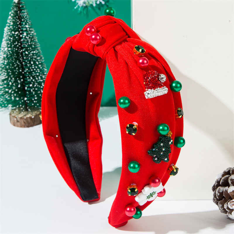 Christmas Headband Rhinestone Snowflake Hair Accessories