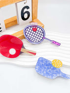 Badminton Table Tennis Racket Cute Hairpin