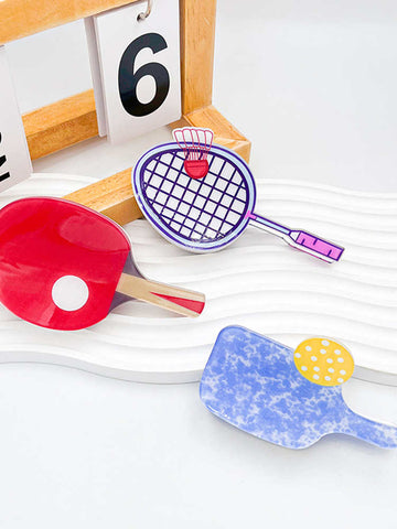 Badminton Table Tennis Racket Cute Hairpin