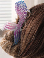 Gradient Color Mermaid Tail Hair Clip Acetate