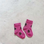 Girls Polka Dot Print Cotton Socks