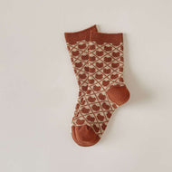 Bear Plaid Socks High Quality Socks