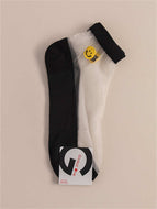 Yellow Smiley Face Socks