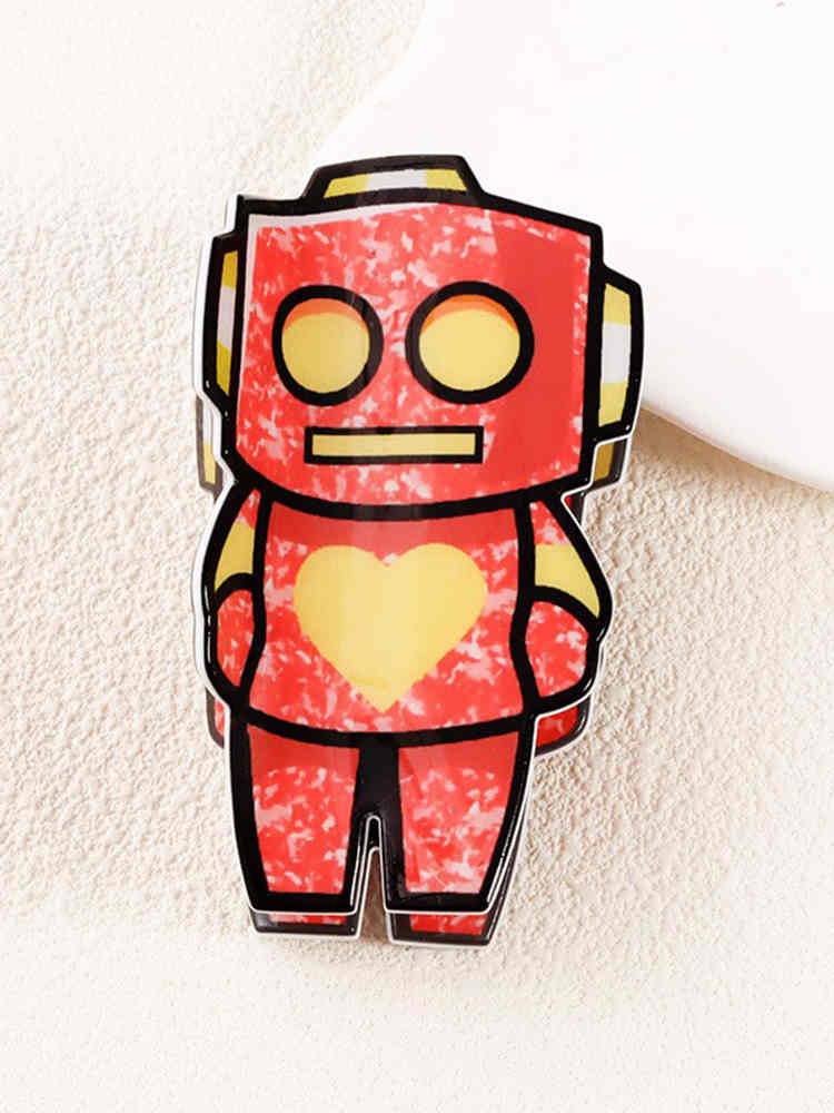 Robot Cartoon Hair Clip