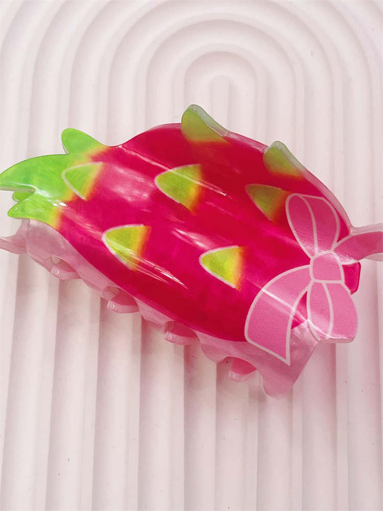 Fruit and Vegetable Hair Clip Acrylic Grab Clips