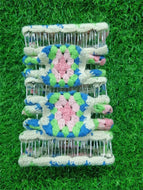 Knitted Gripper Square Hair Clip