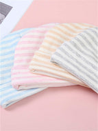 Striped Pure Cotton Fetal Caps for Boys and Girls