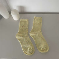 Women's Thin Strip Solid Color Socks