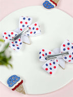 Children's Independence Day Bow Hair Clip