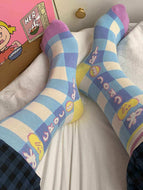 Cute Pattern Illustration Mid-length Socks