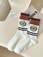 Striped Color Matching Women's Socks