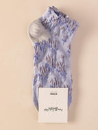 Embossed Floral Socks