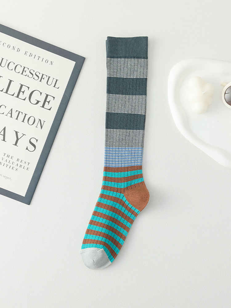 Women's Long Striped Socks All-match Trendy Socks