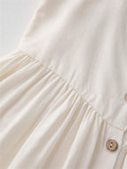 Infant Suspender Dress Open Button Sundress