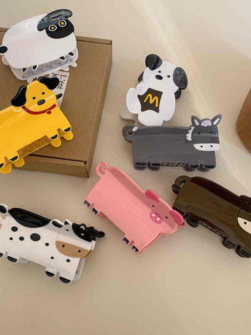 Puppy Cow Cartoon Animal Hair Clip