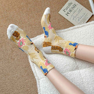 Jacquard Retro All-match Women's Socks