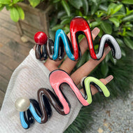 Wavy Colorful Hairpin