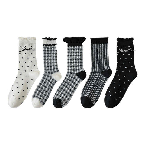 Bow Check Women's Socks