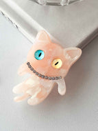 Rhinestone Cute Cat Duckbill Clip