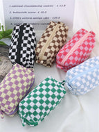 Ladies Checkered Cosmetic Bag