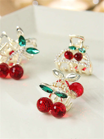 Cherry Grab with Mini Mini Bangs Hair Clip