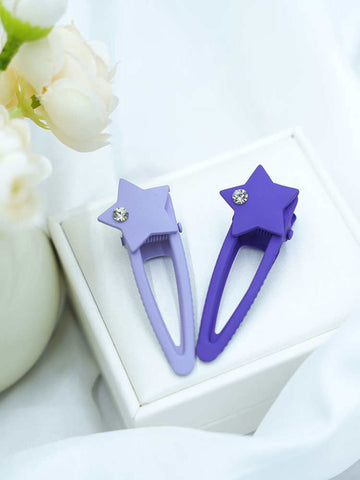 Purple Star Bangs Clip