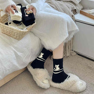 Kitten and Bear Warm Socks