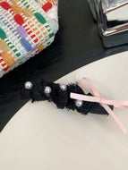 Ribbon Bow Pearl Bobby Pin