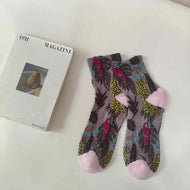 Jacquard Retro All-match Women's Socks