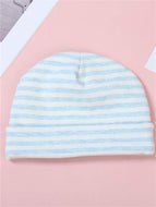 Striped Pure Cotton Fetal Caps for Boys and Girls