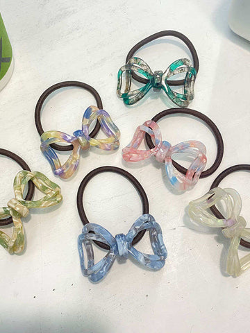 Bow Rubber Band Hair Tie