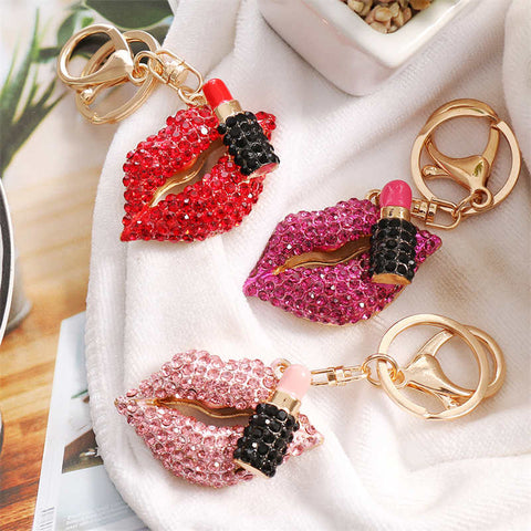 Mouth Lipstick Key Chain