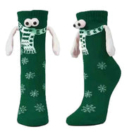 Holding Hands Christmas Magnet Cute Socks