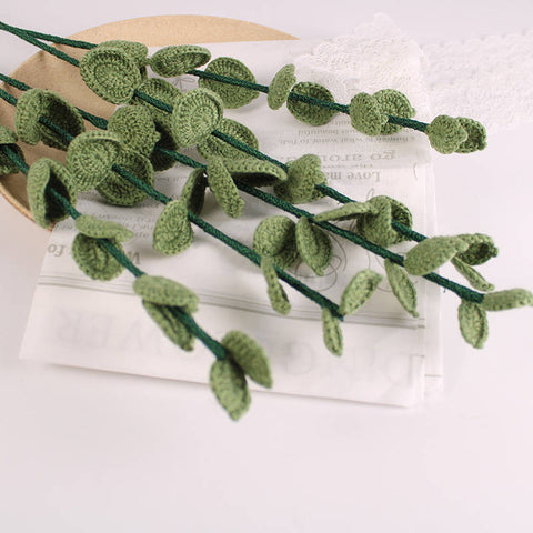 Eucalyptus Knitted Flower Hand Crochet Ornament