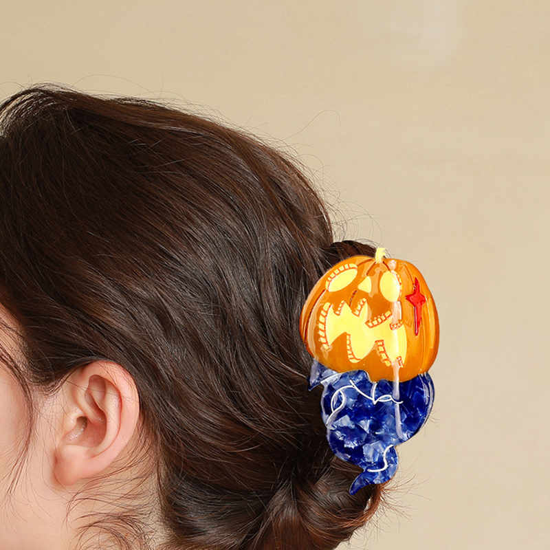 Ghost Pumpkin Creative Cartoon Hairpin