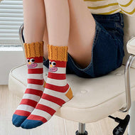 French Fries Cartoon Ladies Socks