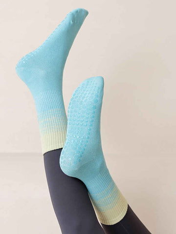 Multicolor Non-slip Tie-dye Gradient Pilates Socks