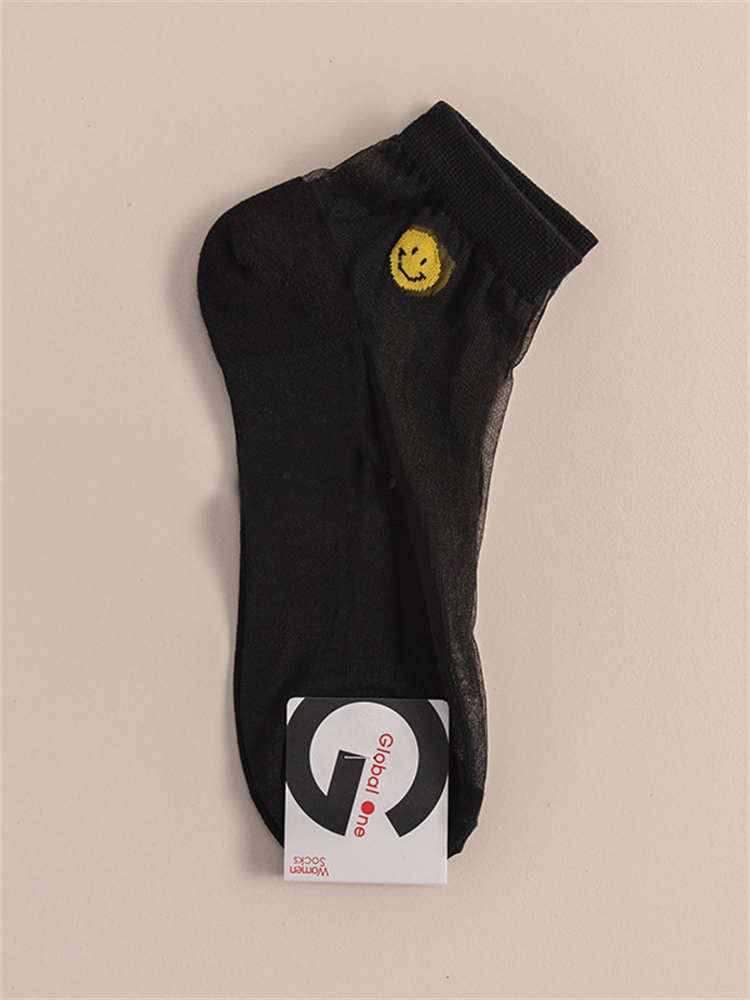 Yellow Smiley Face Socks