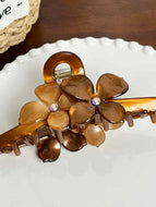 Large Rhinestone Flower Hairpin