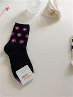 Women's Floral Mid-calf Socks