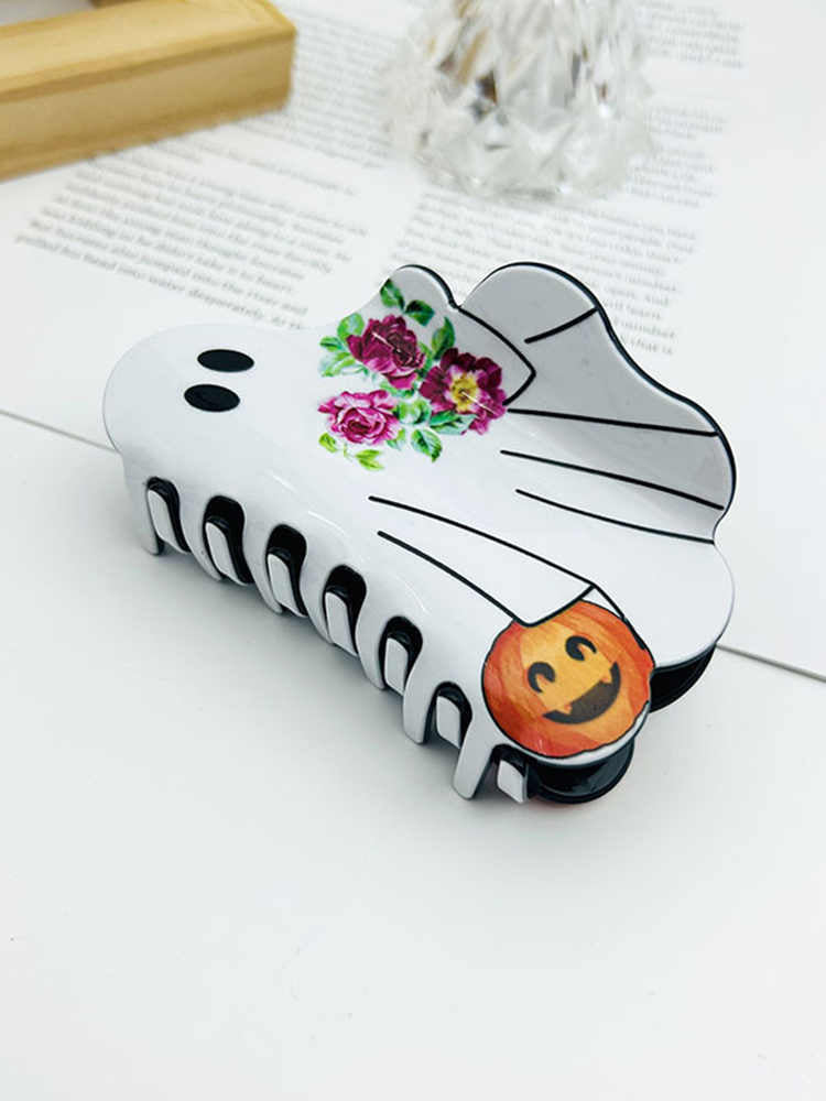 Ghost Funny Hairpin Pumpkin Halloween Hairpin