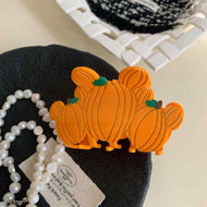 Bunny Pumpkin Hair Clip