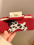 Puppy Square Hair Clip