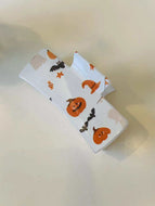 Square Halloween Pumpkin Hair Clip