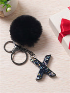 Black Hairball Pendant Keychain