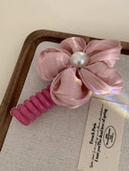 Pearl Flower Hair Scrunchie