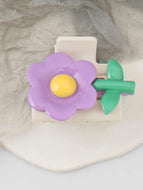 Girls Colorful Flower Hairpin